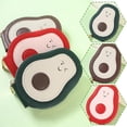 thumbnail image 1 of DLQT Red New Cute Avocado Accordion Card Holder With Multiple Card Slots And Large Capacity For Storage Of Id Cards, 1 of 7