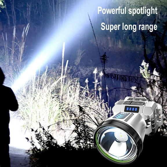 DLQT Silver Induction Headlight Usb Charging Induction Headlight Outdoor Mining Lamp Camping Wild Fishing Strong Light Led Flashlight Construction Site Patrol Manufacturer