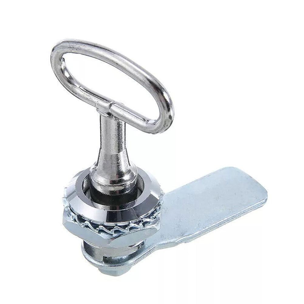 DLQT Silver Set Of Triangular Lock Cylinder Lock Garbage Rubbish Bin ...