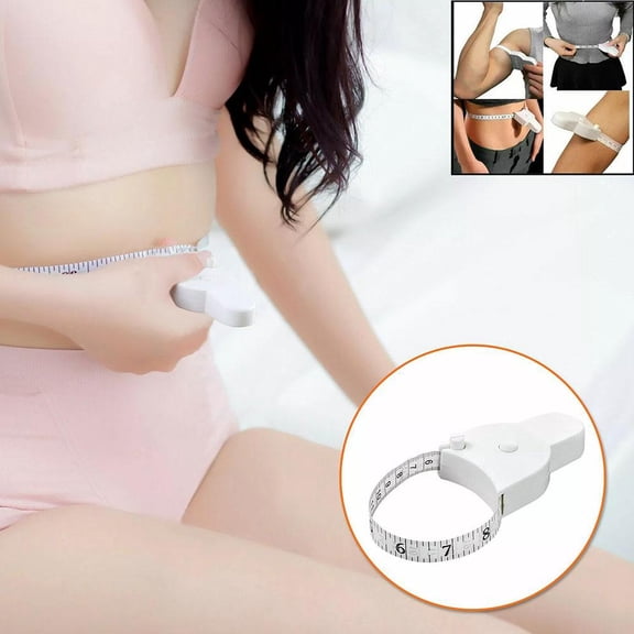 DLQT White Cm Inch Bmi Tape Measure Waist Circumference Ruler With Handle Torch Y Ruler Tape Measure Three Measurements Ruler Gift Printable