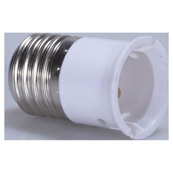 DLQT White E27 To B22 Conversion Lamp Holder Screw To Bayonet Lamp Holder