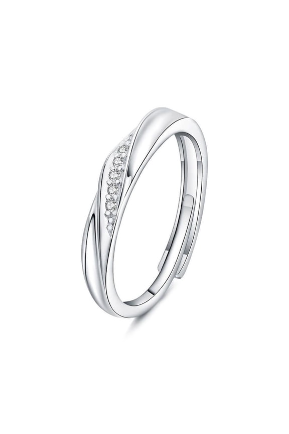 Women'S Rings To Spend Love Together Couple Rings Men And Women Ins Niche Design Light Luxury Versatile Zircon Couple Rings Valentine'S Day Gift
