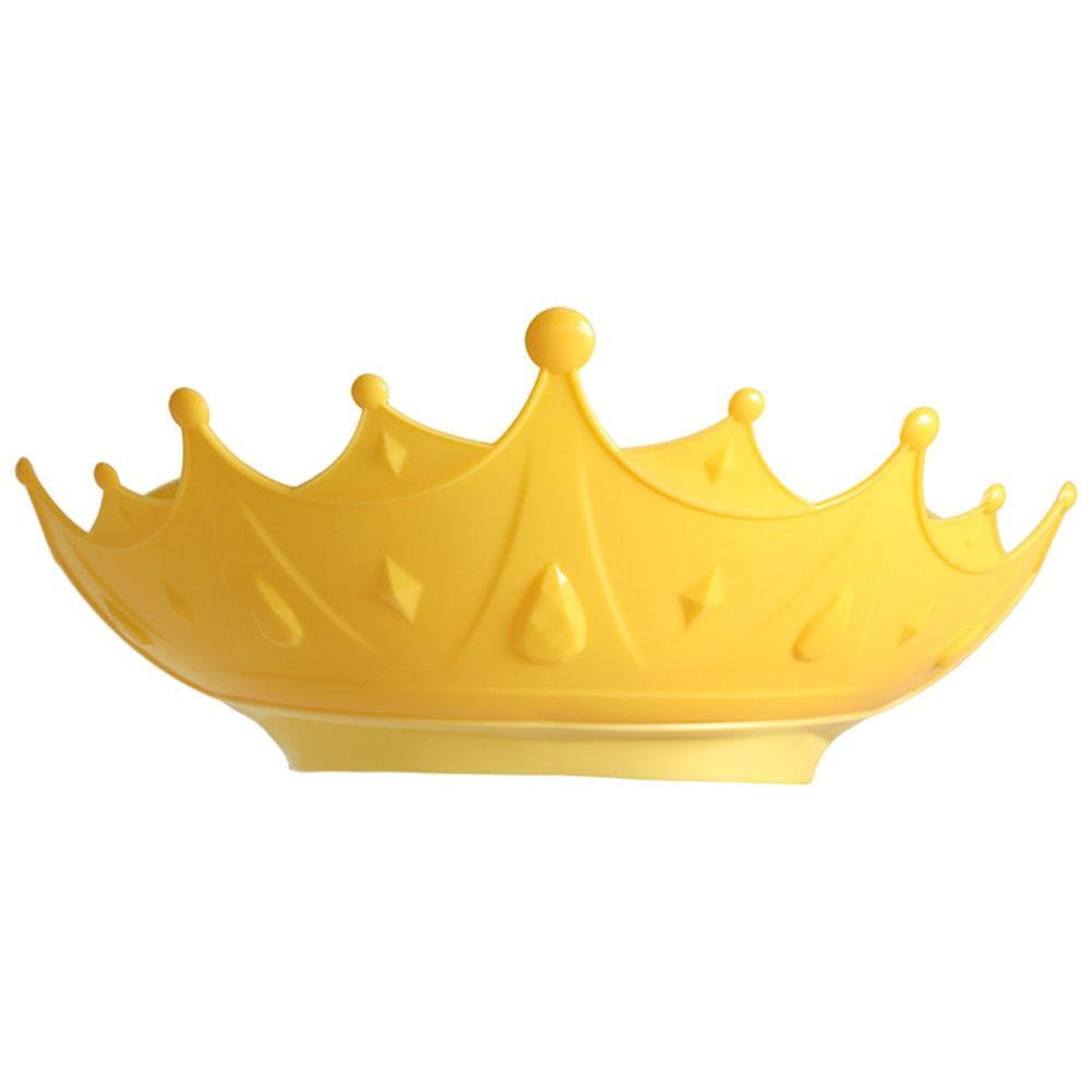 DLQT Yellow Crown Children'S Shampoo Cap Adjustable Shower Cap