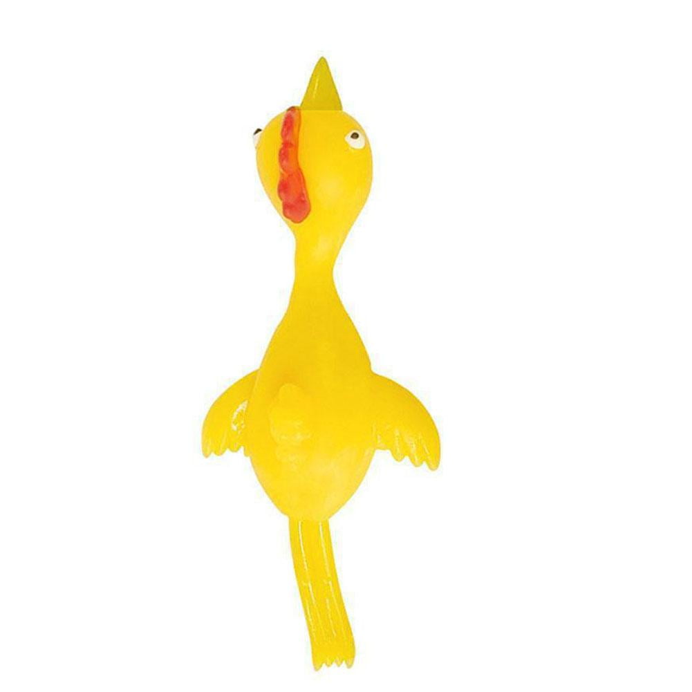 DLQT Yellow Ejection Chicken Can Stick To The Wall Ejection Chicken