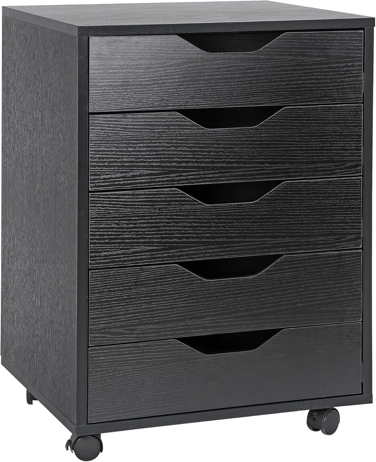 File Rack Asters DLQZ 5 Drawer File Cabinet for Home Office, Wood Under Desk Filing ...