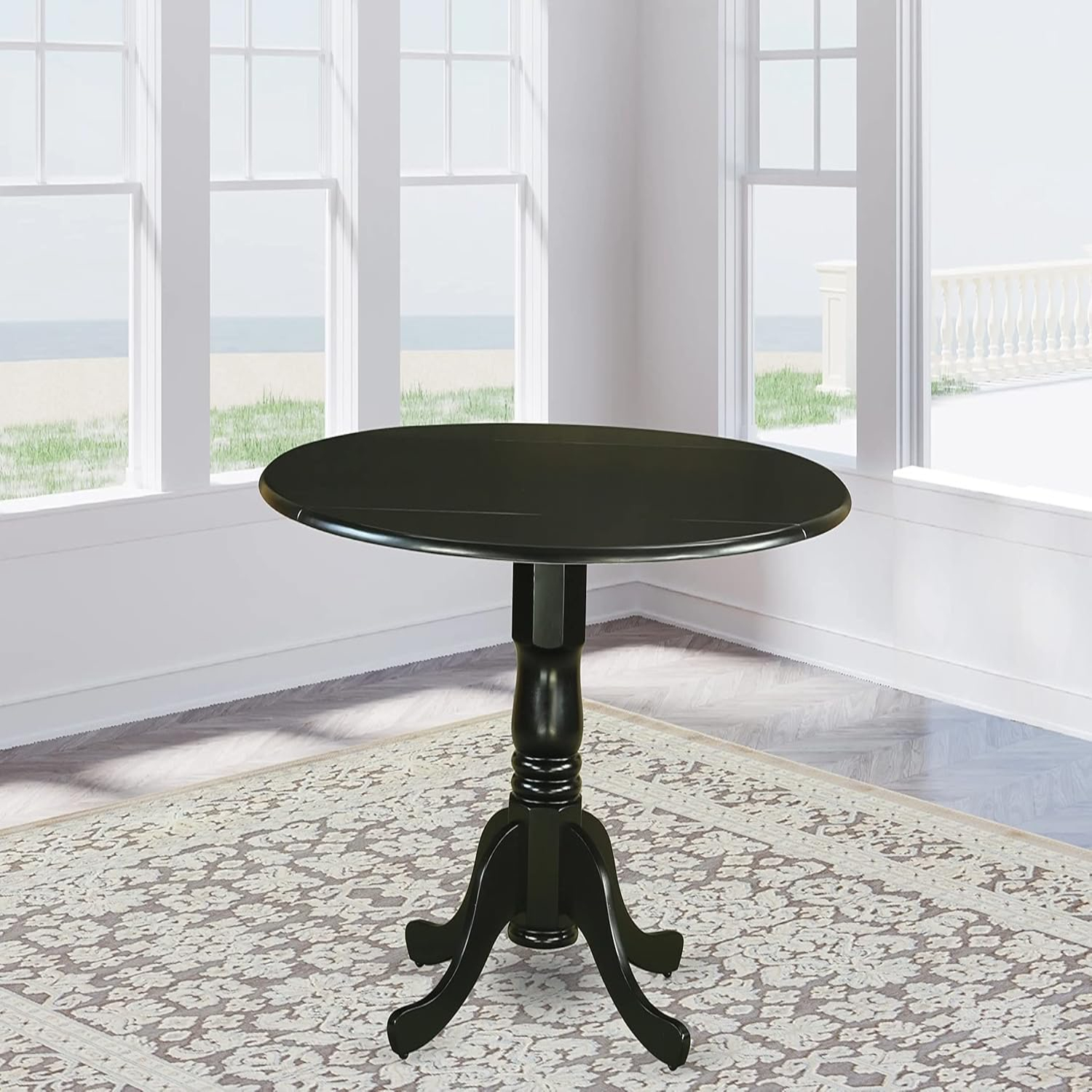 DLTMBKTP Dublin Dining Room Table a Round kitchen Table Top with