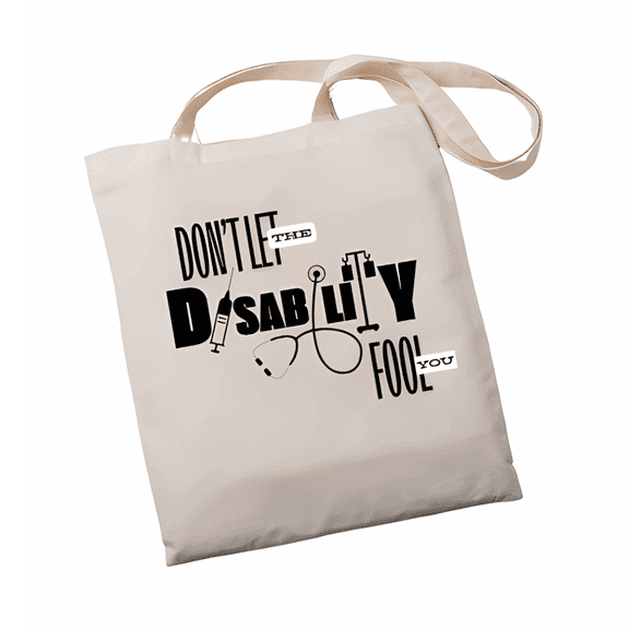 "DLTdFY" Logo Tote Bag White