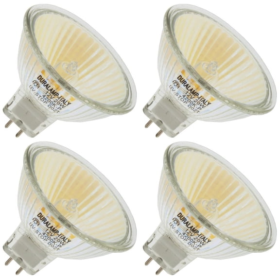 DLU LIGHTING BAB/CG/42K, 20 Watt, MR16, Bi-Pin (GX5.3) Base Light Bulb (4 Bulbs)