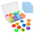 DLUGOPIS 100 Pcs 1 DHF10 Inch Dry Erase Tokens Game Tokens Set Dry