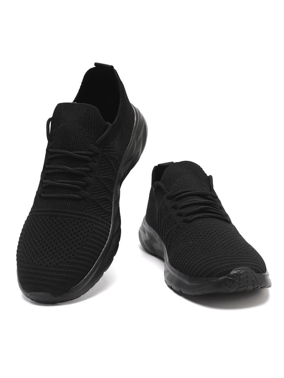Knit Sock Sneakers, Lightweight Breathable Slip-On Walking Shoes, Non-Slip Comfort Athletic Shoes for Nurses & Casual Wear