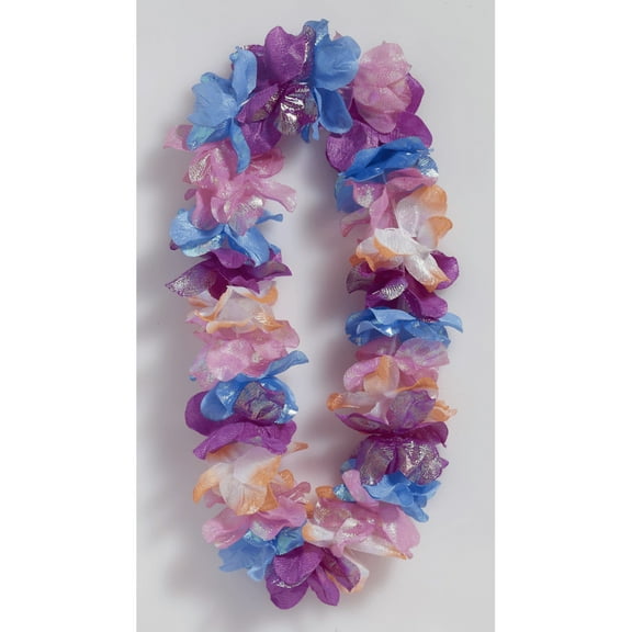 Multicolored Pearlized Flower Leis