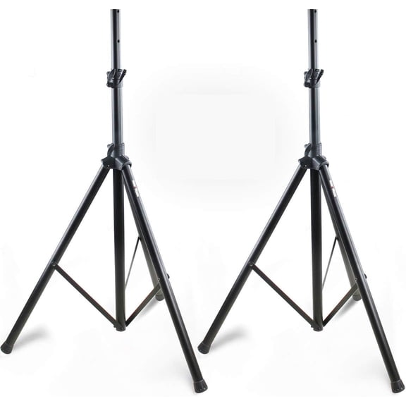 DLYone PA Speaker Stands Pair, Adjustable Tripod, 4-6ft Height, Pro Audio Studio Monitor Mount