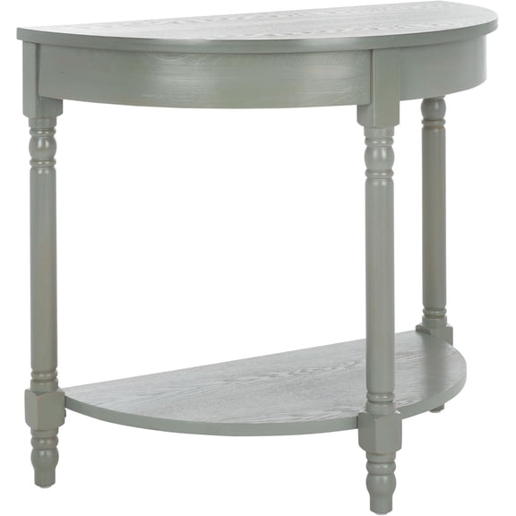 DLYone Randell 30" French Grey Console Table, Elm Wood, Living Room Entryway Accent