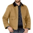 DLfVUB Men's Classic Fit Jackets Turndown Collar Casual Trendy Solid