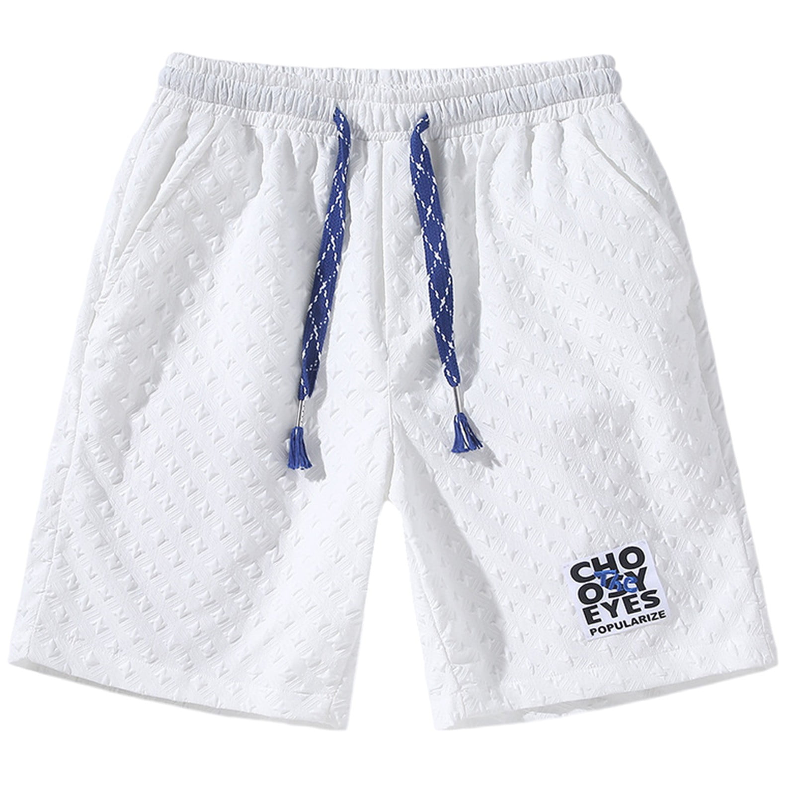 DLfVUB Mens Casual Running Shorts Solid Color Big and Tall Loose with