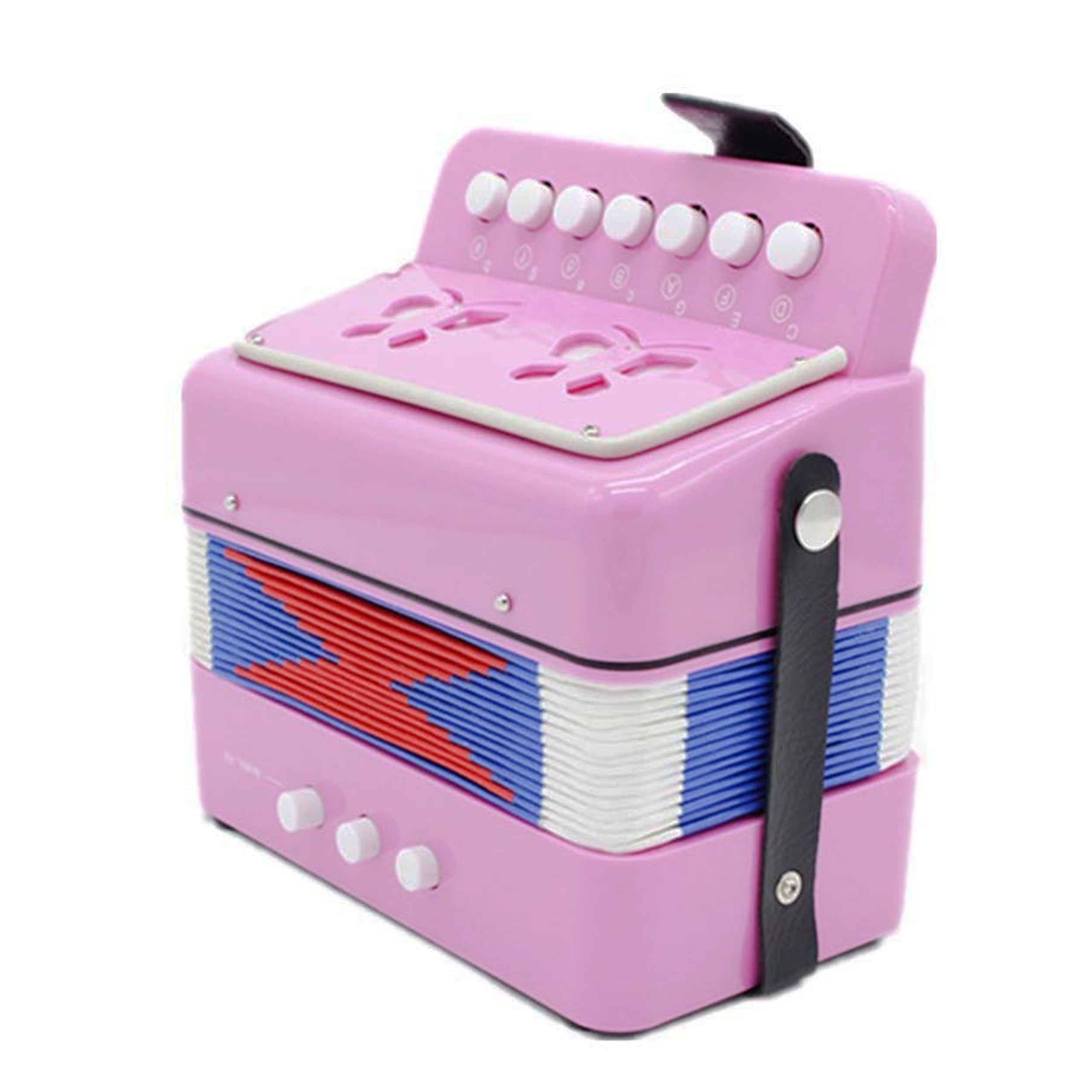 DLuca Child Button Accordion Pink