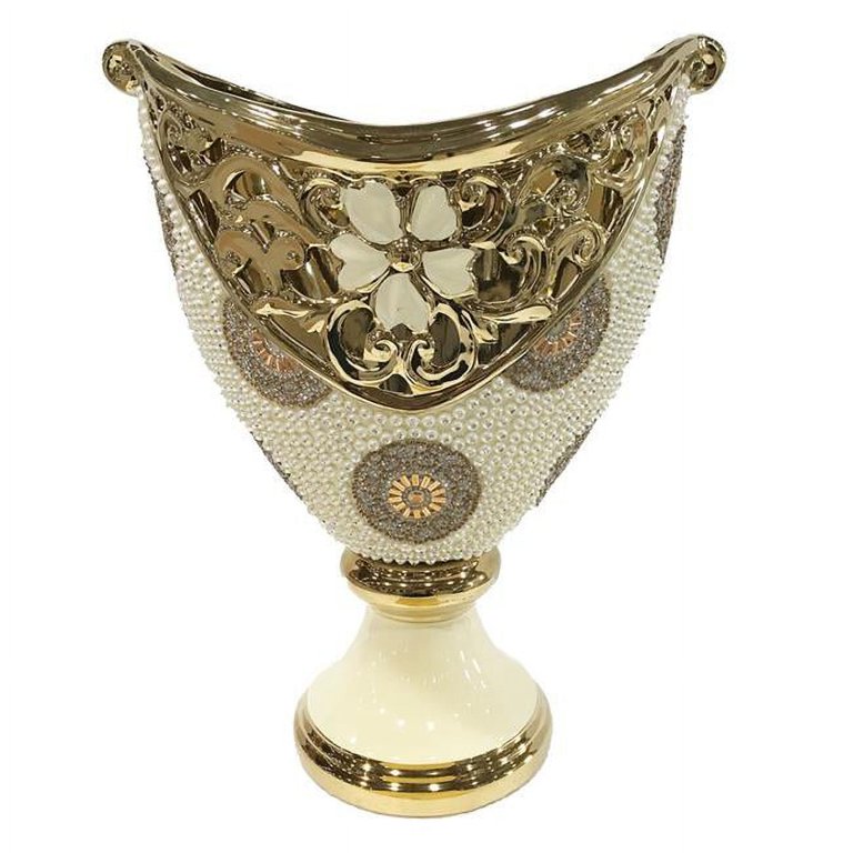 DLusso Designs YX379 14 in. Shana Design Flare Vase - Walmart.com