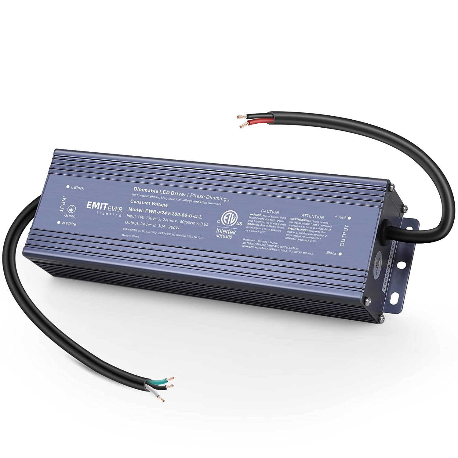 DM 200W Triac Dimmable LED Driver,Power Supply,AC 120V to DC 24V