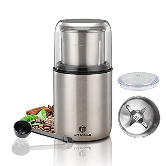 DM-7452 Electric Coffee GrinderSpice Grinder Electric and Chopper Detachable Cup Diswash Free Blade Cup Made with SUS304 Stainless Steel