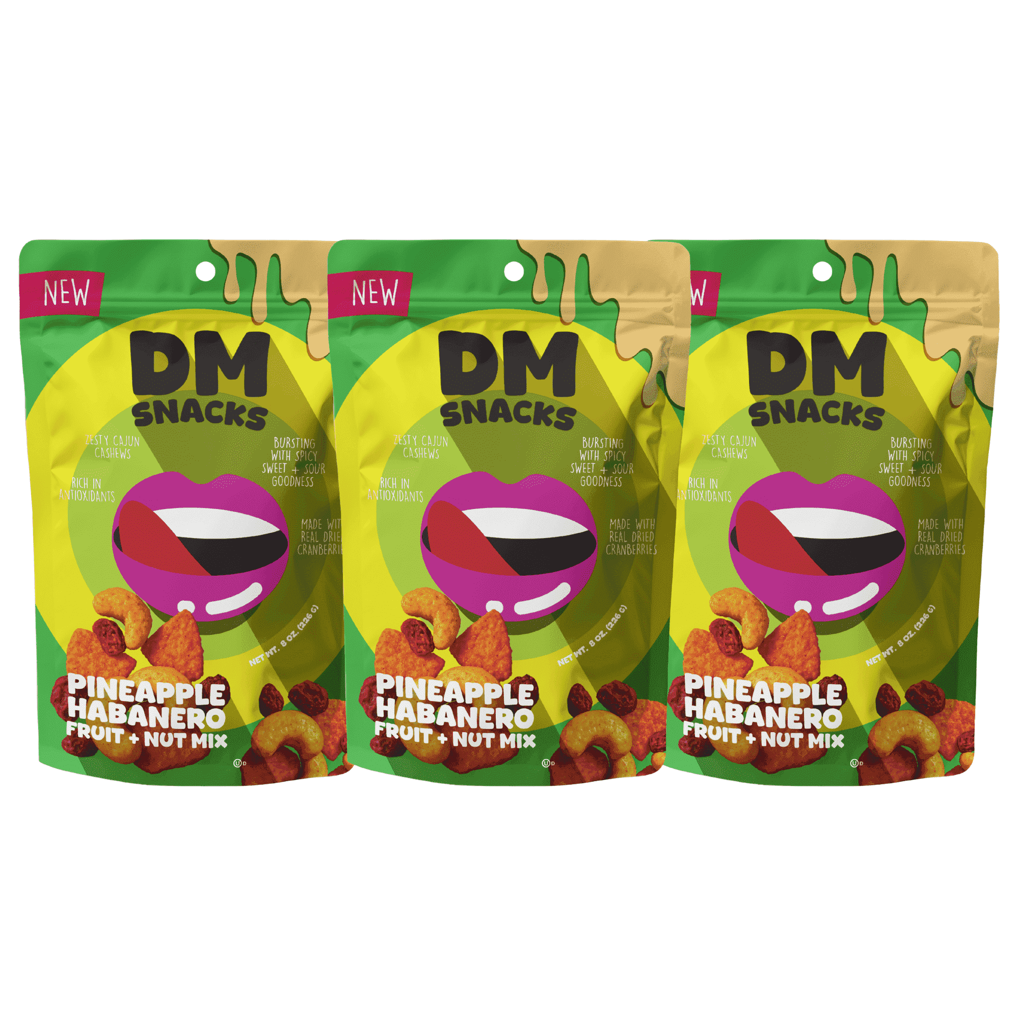 DM Snacks Cranberry Habanero Fruit & Nut Mix Sweet Heat Father's Day Gift for Dad