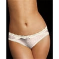 thumbnail image 1 of DM0016 Micro Cheekini with Lace Panties, Peach Animal with Ivory - Size 5, 1 of 1
