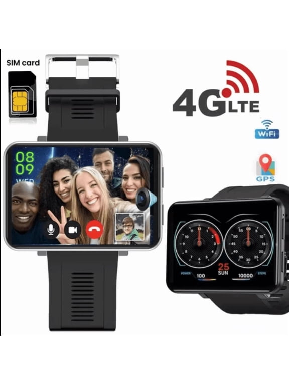 4G Smart Watch 2.86 Inch Screen 1GB+16GB Android 7.1 Support SIM GPS WiFi 2700mAh Large Screen Watch