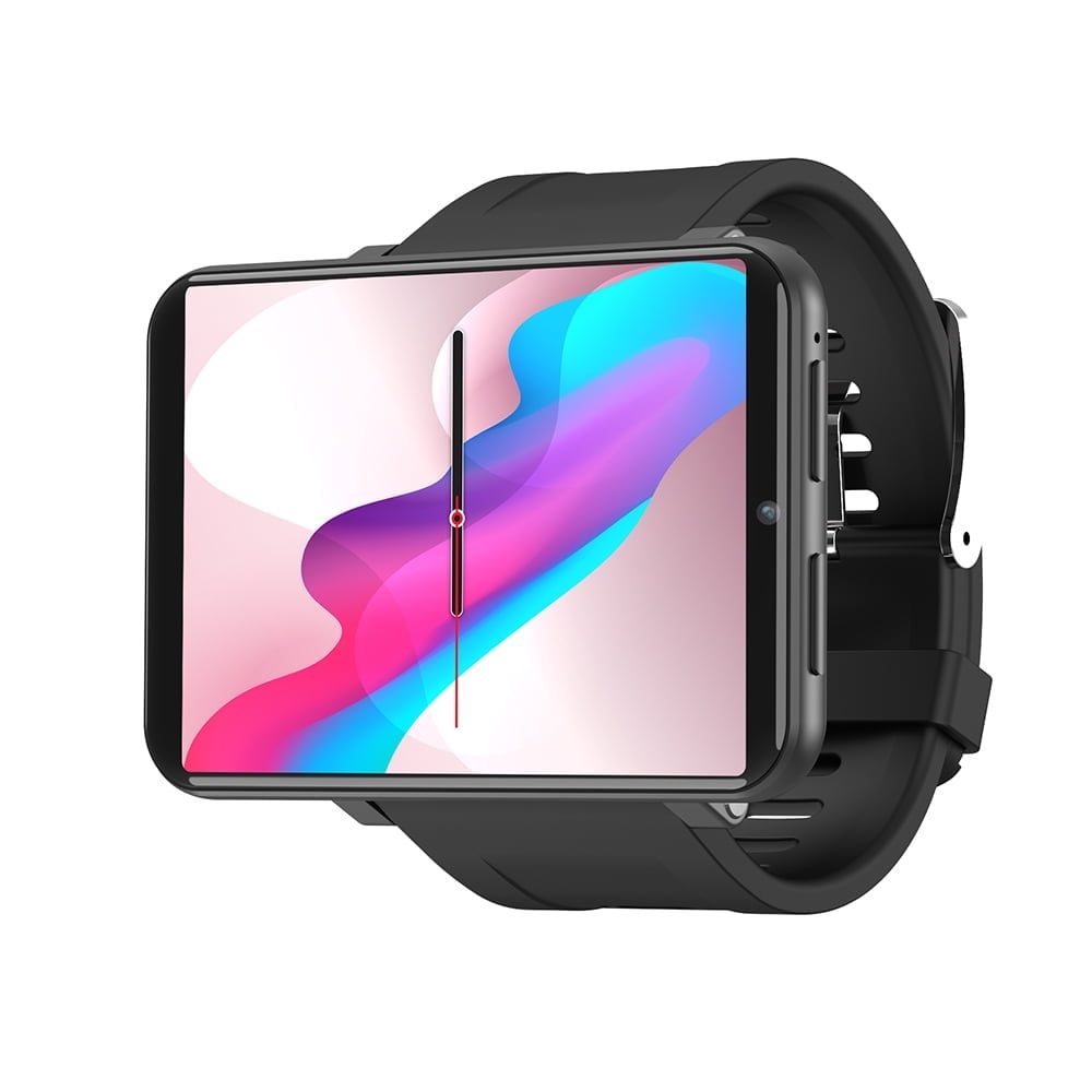 DM100 4G Smart Watch Sports WiFi GPS BT Smartwatch 2.86 Inch Touch Screen 16GB/32GB Music Player Phone Call 5MP Camera IP67 Waterproof Multifunction for Men,Black,16GB