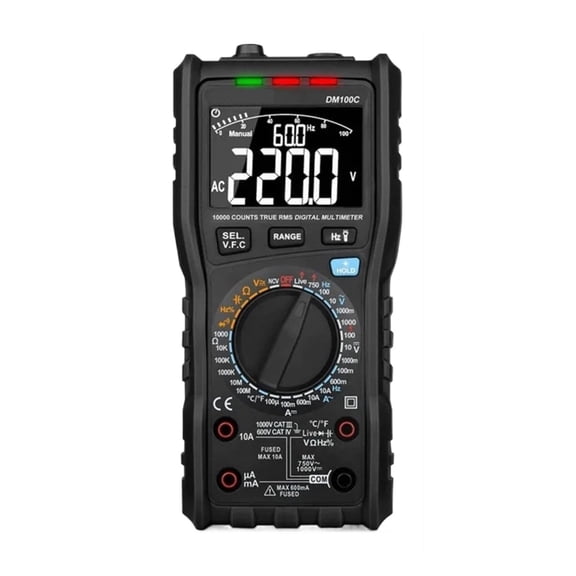 DM100C 10000 Counts Multimeter High Precision Temperature Measure NCV Resistance Capacitance DM100 Humidity Multi Meter ,Easy to Operate