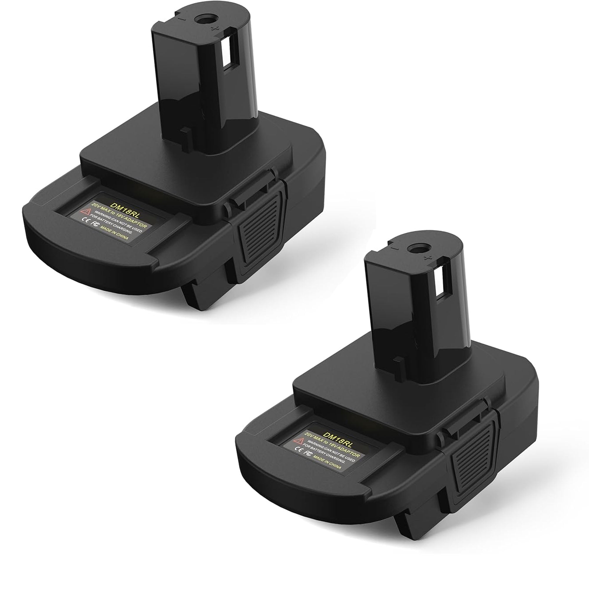 DM18RL Battery Adapter Converter with USB & Type-C Port for Use with Ryobi 18V Lithium Battery Tools, Converts De*Walt 20V Li-ion or Mil*Wau*kee 18V Li-ion Battery to Ryobi 18V Li-ion Battery