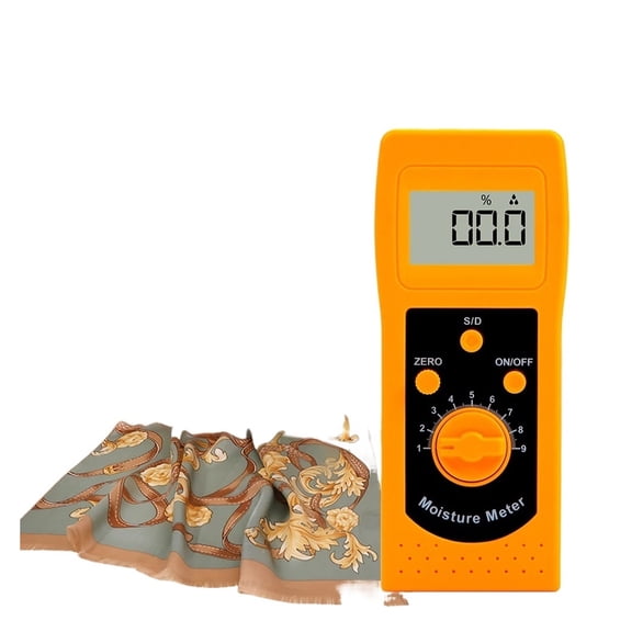 DM200T Textile Moisture Meter Sensitive Induction Probe Humidity Instruments Digital Hygrometer Used For Measuring Garment Yarn
