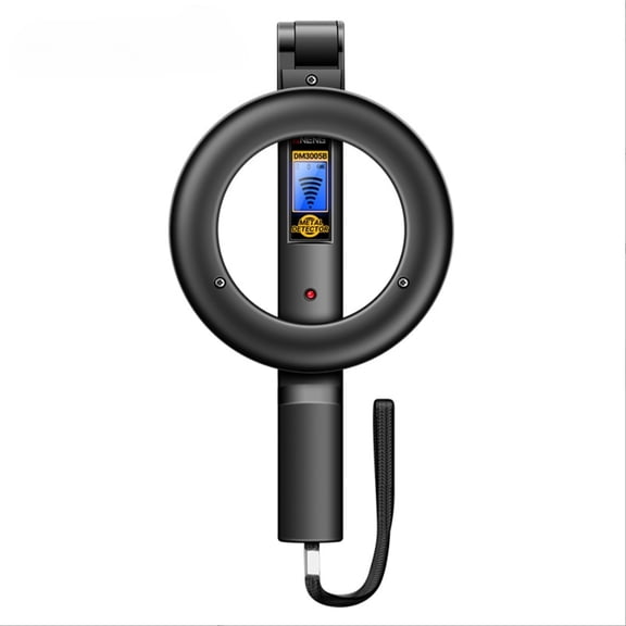 DM3005B Handheld Metal Detector Rapid Detection Sensing Buzzer Vibration Alarm Blue Backlit Screen LED Foldable Test Tools