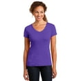 thumbnail image 1 of DM401 District Made Ladies' Tee-Shirt Mini Rib V-Neck Tee, 1 of 3