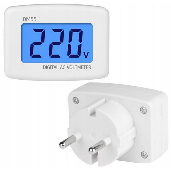DM55-1 Plug 80-300V Digital LCD AC Digital Voltmeter