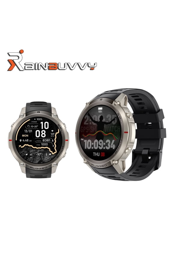 DM59 GPS sports watch with offline maps, 1.43-inch AMOLED, multi-satellite GPS, zinc alloy metal body, 5ATM waterproof, 500mAh battery, 170 sports modes, health tracker