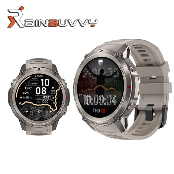 DM59 GPS sports watch with offline maps, 1.43-inch AMOLED, multi-satellite GPS, zinc alloy metal body, 5ATM waterproof, 500mAh battery, 170 sports modes, health tracker