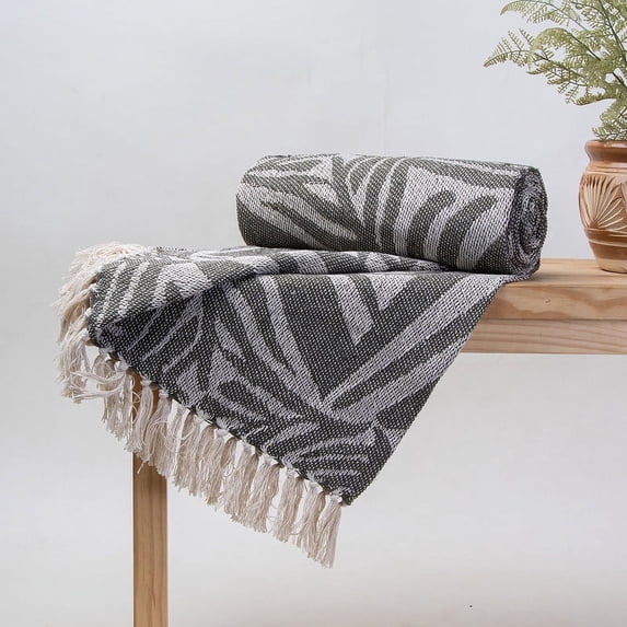DMAASA 100% Hand woven Cotton Throw, Turkish Blanket , Pure Cotton Handmade Throw, Couch Coverlet, Summer Light Weight Throw, Bedding Gift