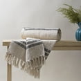 thumbnail image 1 of DMAASA White Pure Cotton Woven Throw Blanket for Couch, Lightweight Blankets for Bed, Fuzzy Cozy Blanket Throw for Sofa, Travel, Jacquard Pattern,, 1 of 3