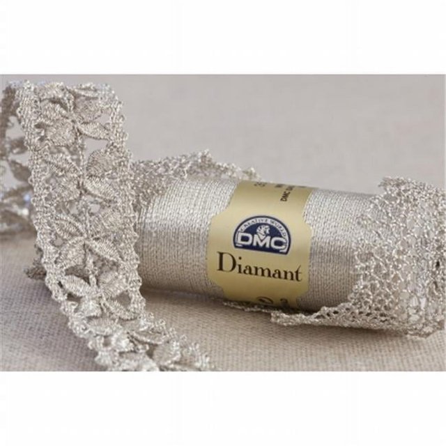 DMC 380D5200 DMC Diamant Metallic Needlework Thread 38.2 YardsWhite
