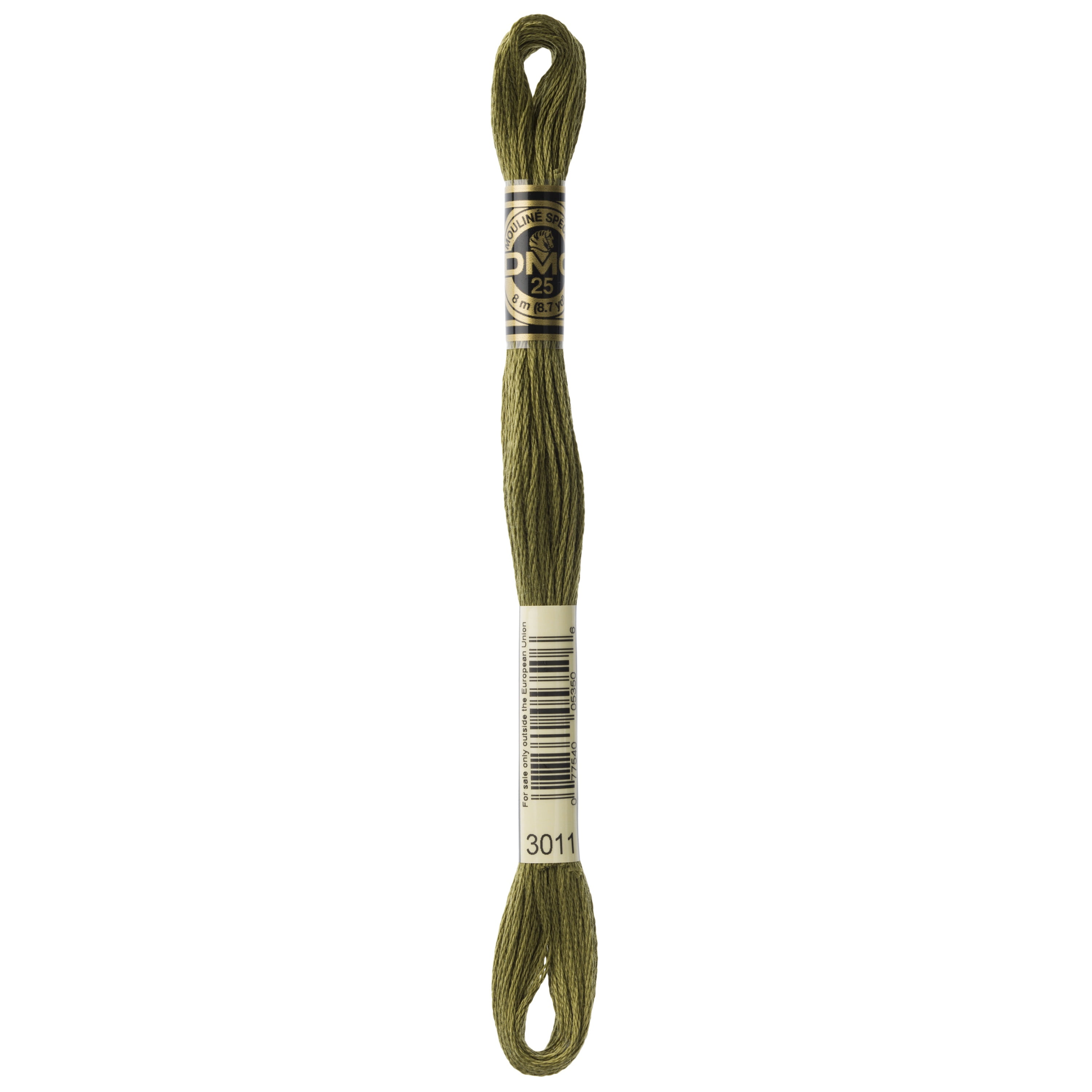 DMC 6-Strand Embroidery Cotton 8.7yd-Dark Khaki Green