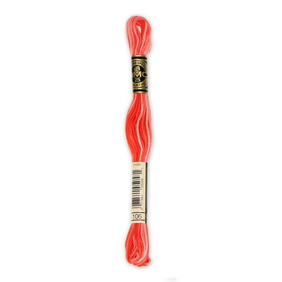 DMC 6-Strand Embroidery Cotton 8.7yd-Variegated Coral