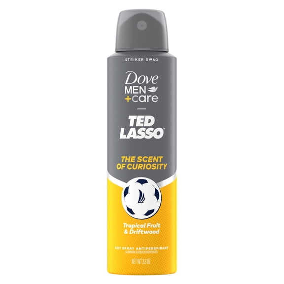 Dove Men+Care Ted Lasso Limited Edition Dry Spray Antiperspirant For 72H Protection Scent Neutralizes Sweat And Odor, 3.8 oz