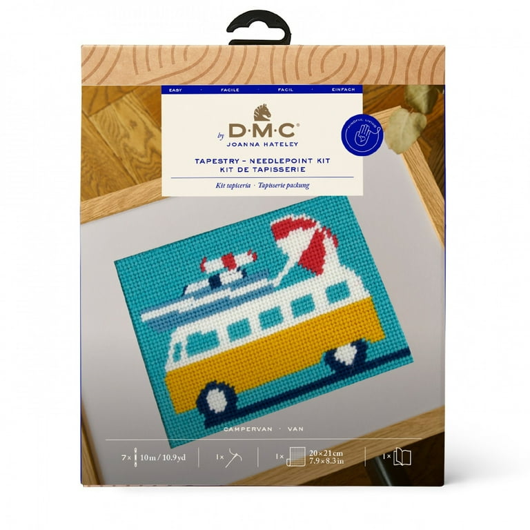 Campervan Tapestry/Needlepoint Kit by Joanna Hateley Campervan Tapestry/Needlepoint Kit by Joanna Hateley