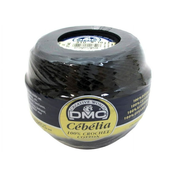 DMC Cebelia Crochet Cotton 10 Black