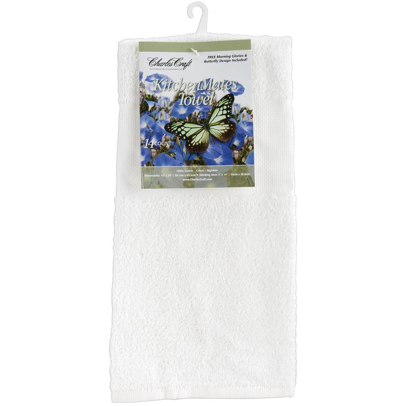 DMC Charles Craft Kitchen Mates Hemmed Towel, 15" x 25"