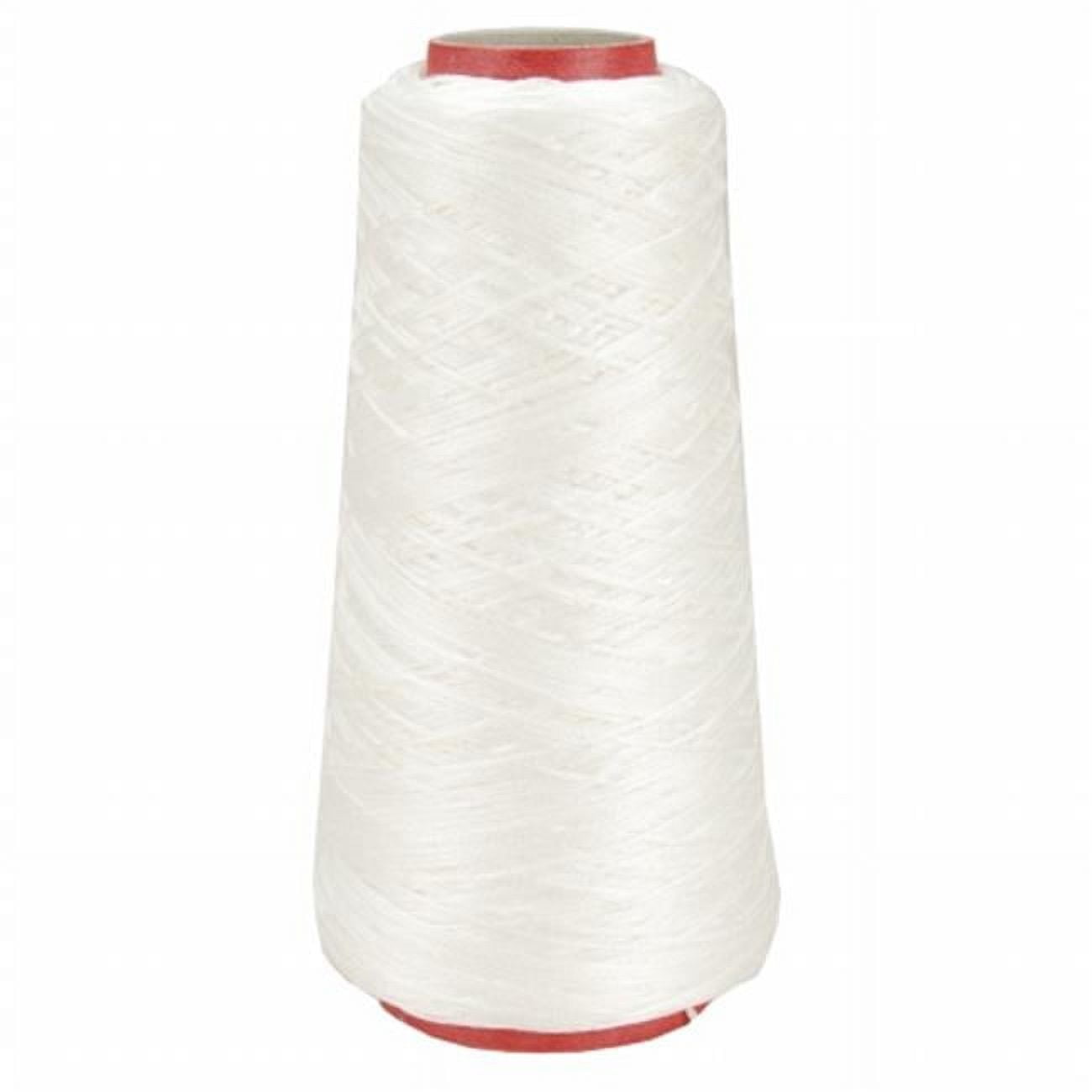 RAPOS-1 Bright White Embroidery Thread Cone – 5000 Meters