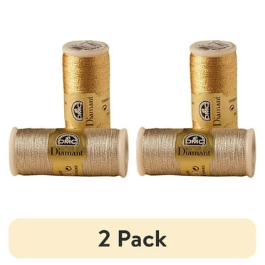 DMC 380-D5200 DMC Diamant Metallic Needlework Thread 38.2 Yards-White ...