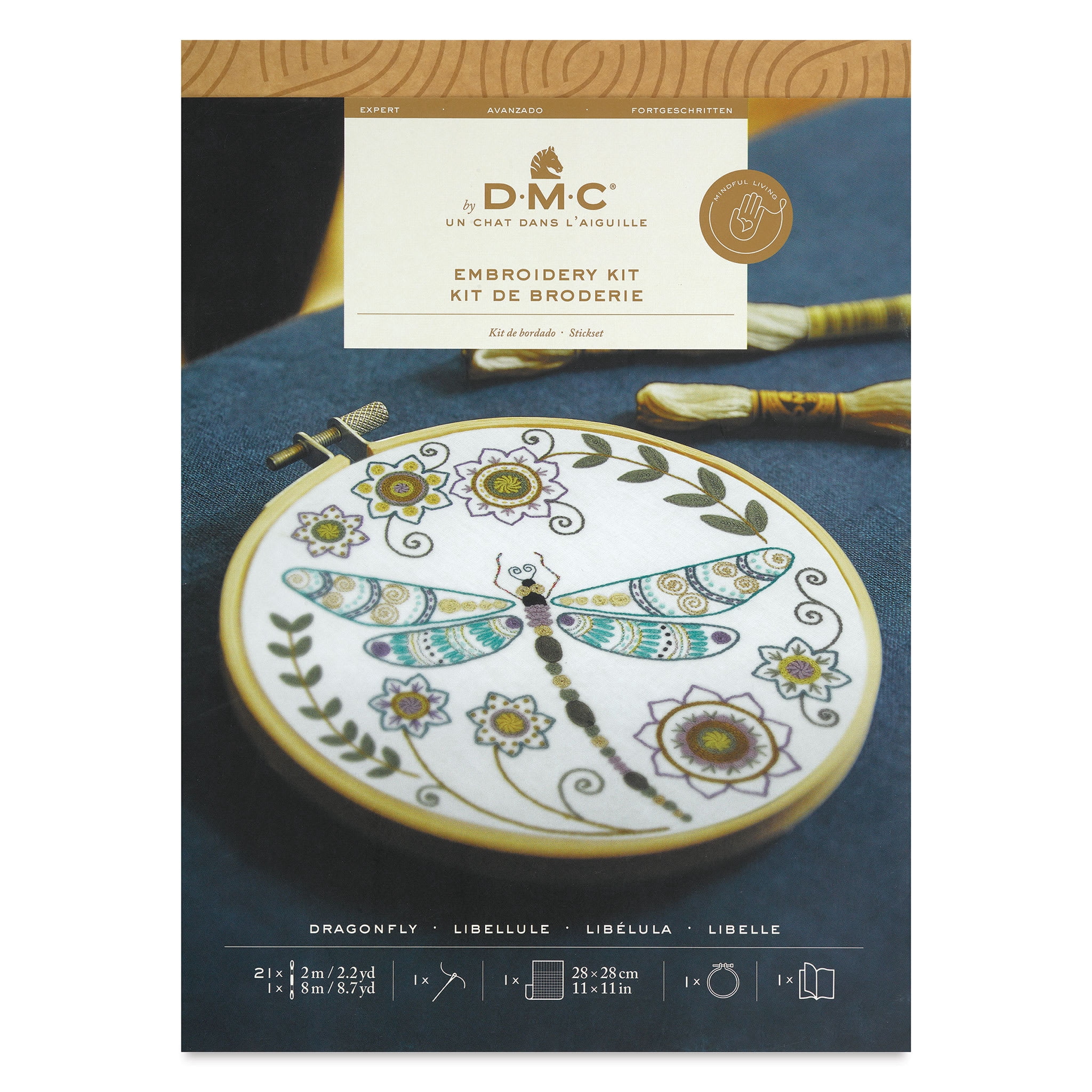 DMC Dragonfly Embroidery Kit TB197