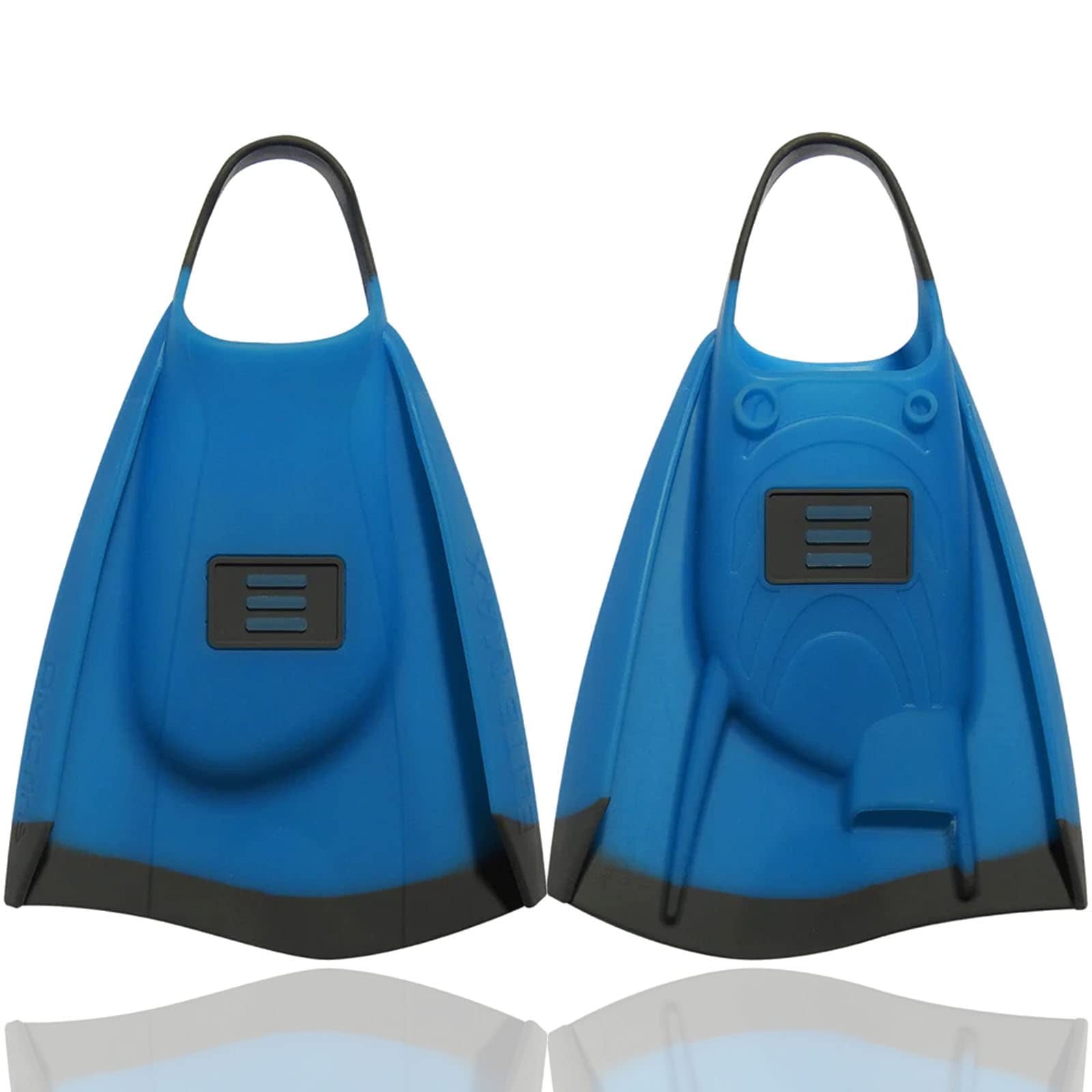 DMC Elite Max Fins for Bodyboarding and Swimming (Blue/Charcoal, MedLarge)