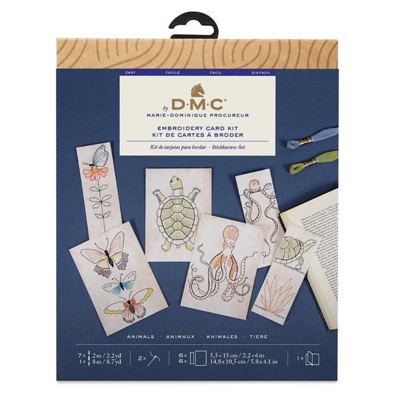 DMC Embroidery Card Kit - Animals
