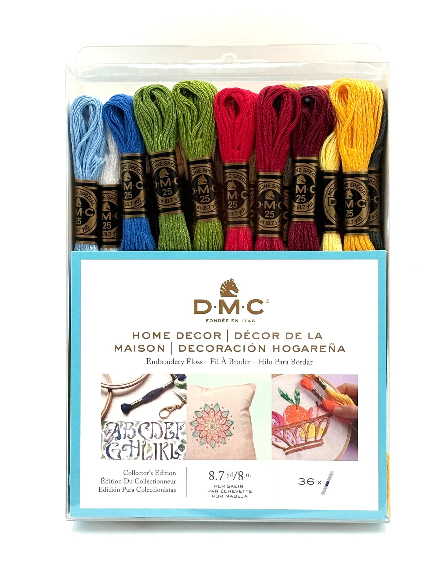 DMC Embroidery Floss Pack, Home Decor, 36 skiens